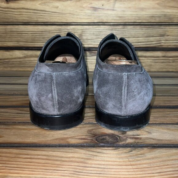 Vince Suede Leather‎ Oxfords Derby Mens Size 13 M Grey Lace Up Made In Italy - Picture 3 of 9